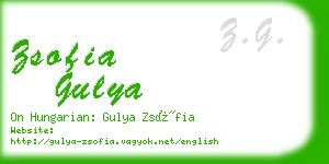 zsofia gulya business card
